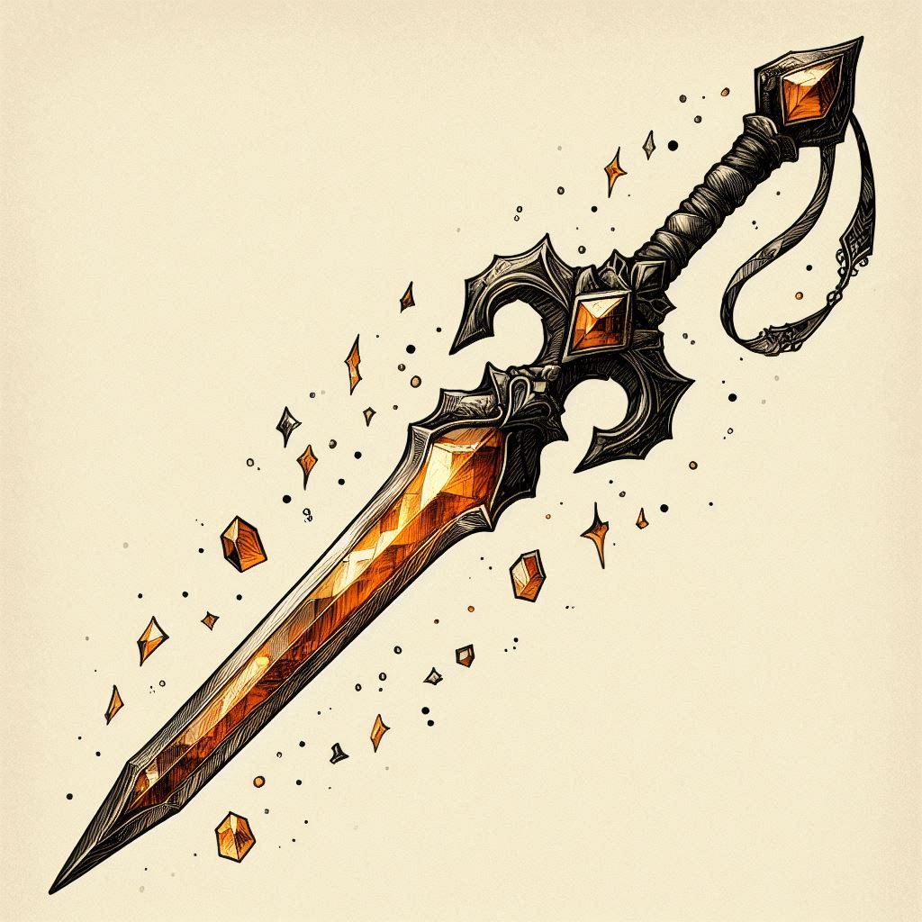 Heroic Amber Sword